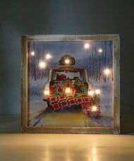 Home for Christmas Lighted Print Frame