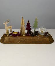 Winter Candle Garden Gift Box Set - Curate a Whimsical Holiday Scene 12 Pieces