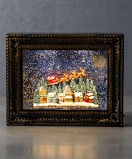 Here Comes Santa - Lighted Water Picture Frame