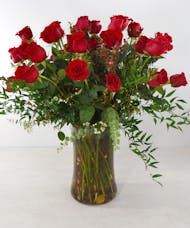 36 Luxury Valentine Roses in Vase
