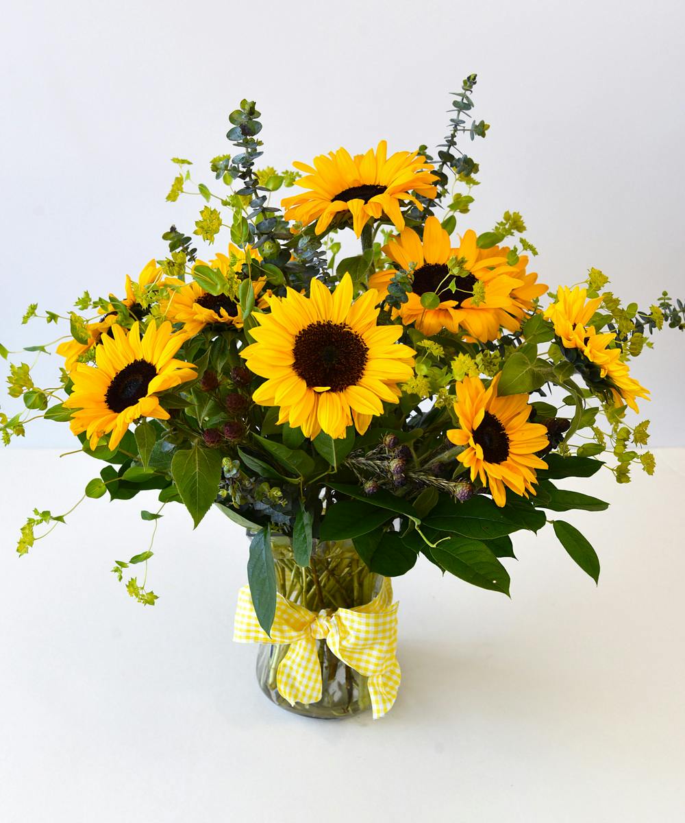 Sunflower Smile Premium | San Mateo (CA) Same-Day Flower Delivery | Ah ...