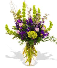 Bold Mix Green and Lavender Vase Arrangement