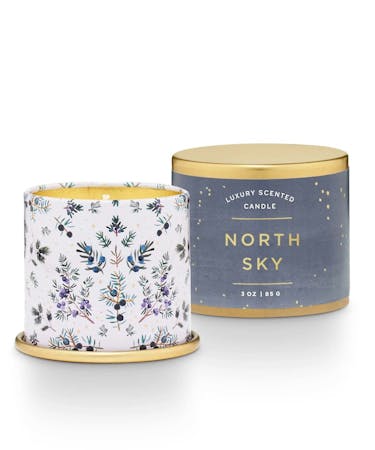North Sky Candle - Notes of citrus, festive fir, woodsy birch and ebony